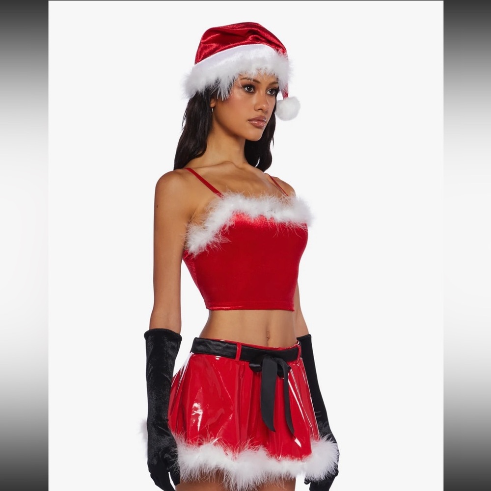 Red and White Santa’s Helper Costume Set